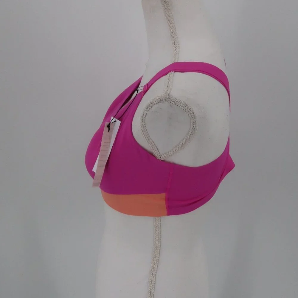 Victoria's Secret Purple Orange Cross Back Sports Bra Large NWT - Picture 5 of 7